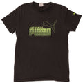 PUMA Camiseta gráfica para hombre Top mediano negro