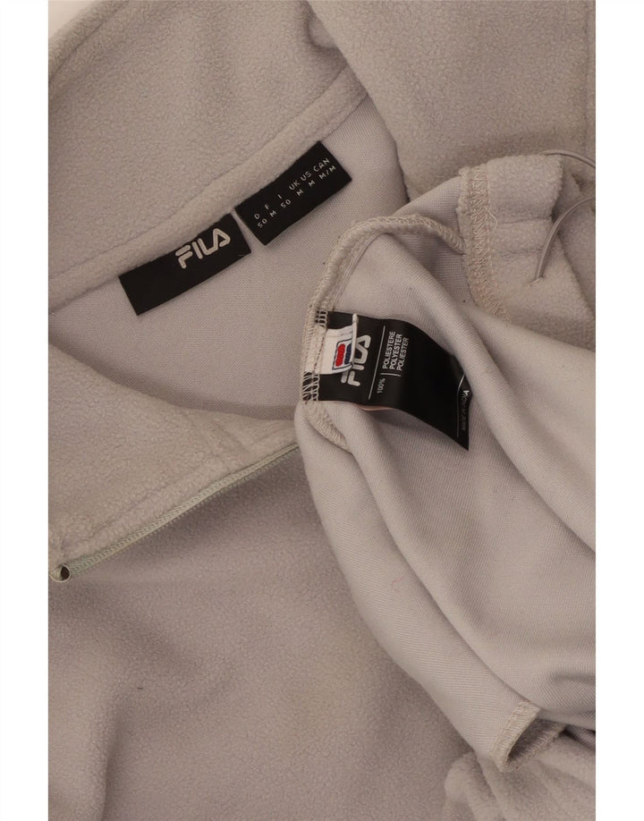 Fila Jersey de forro polar con cuello y cremallera para hombre Poliéster gris medio