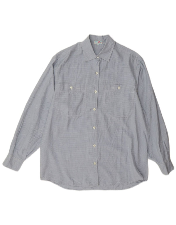 Camisa extragrande para mujer Balloon EU 36 Small Blue Gingham Silk