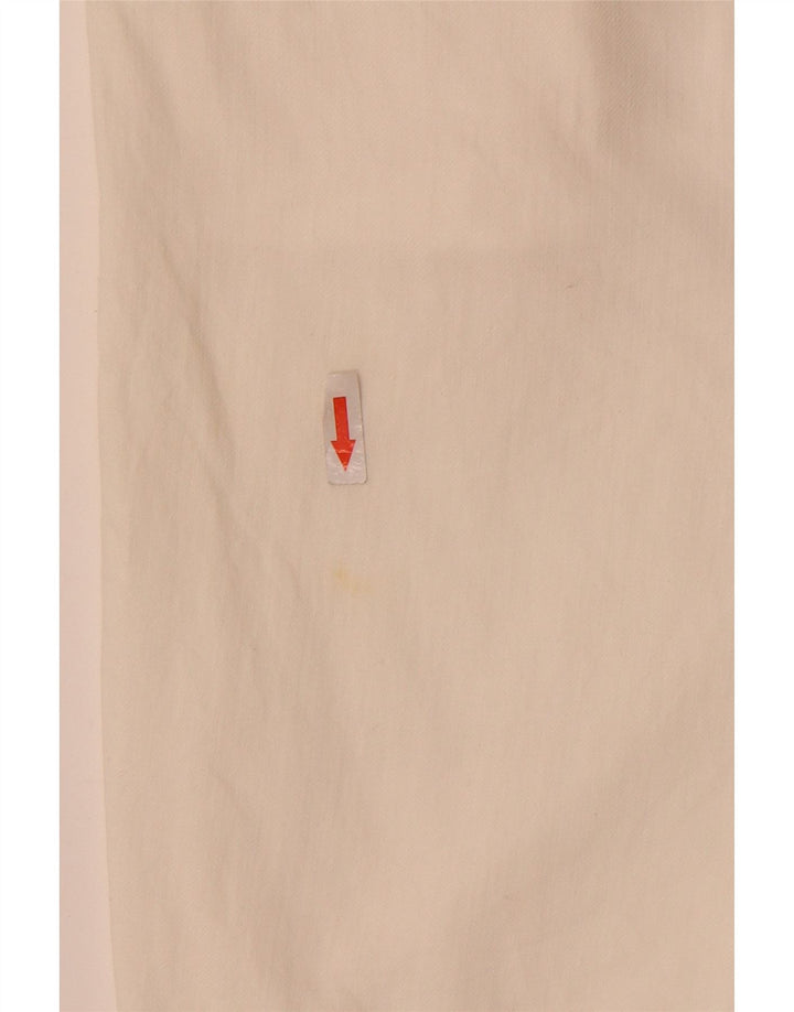 Benetton Pantalón Chino Chino W28 Pequeño Blanco