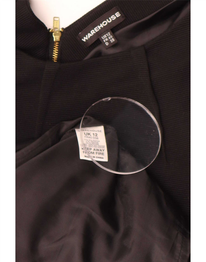 Vestido tubo sin mangas para mujer de Warehouse UK 42 Poliéster negro mediano