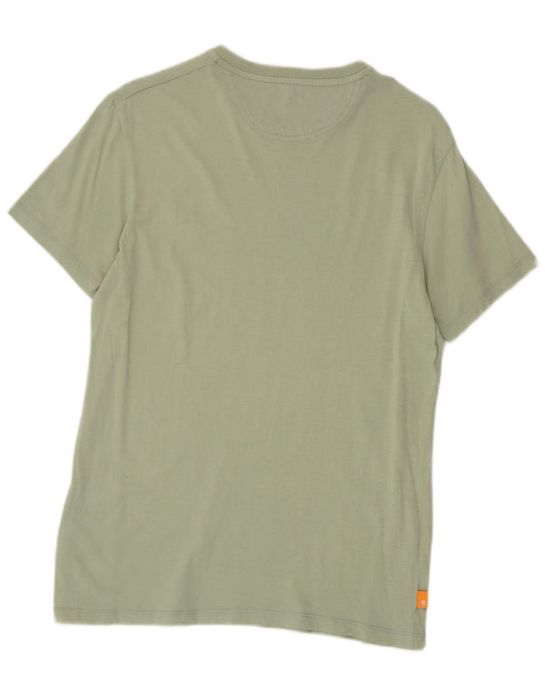 Timberland Hombre Slim Fit Camiseta Top Pequeño Algodón Verde