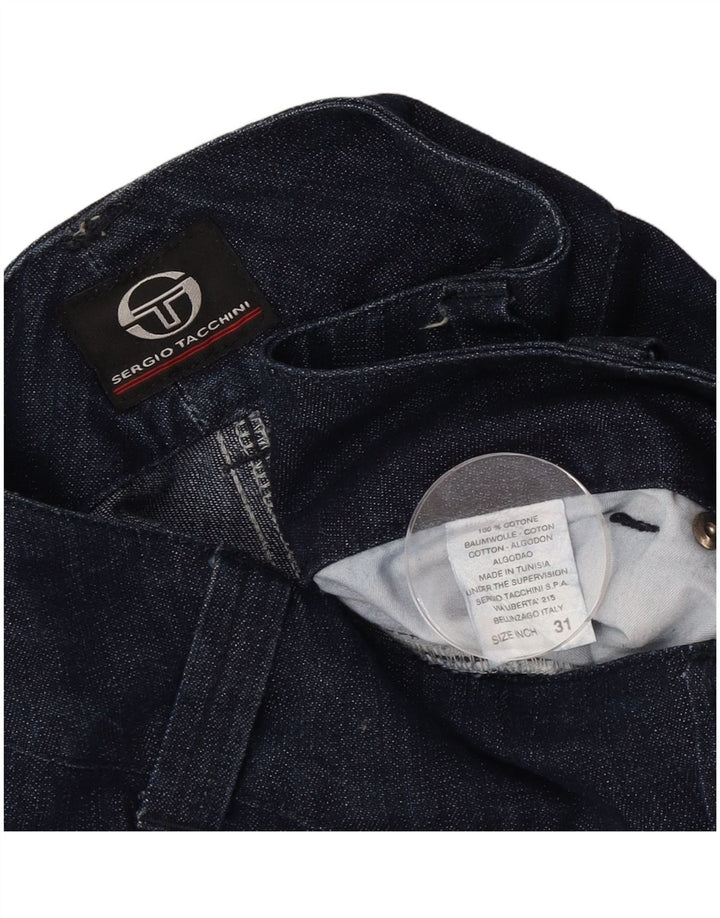 Vaqueros Sergio Tacchini Mujer Rectos W31 L30 Azul Marino Algodón