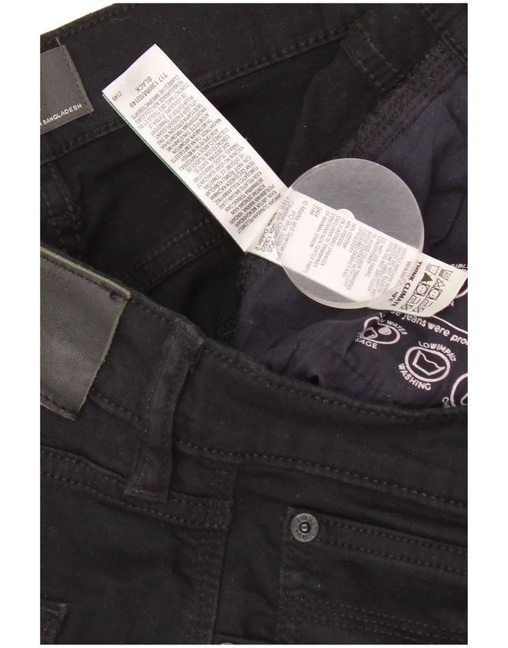 MARKS & SPENCER Vaqueros rectos para hombre W34 L31 Algodón negro
