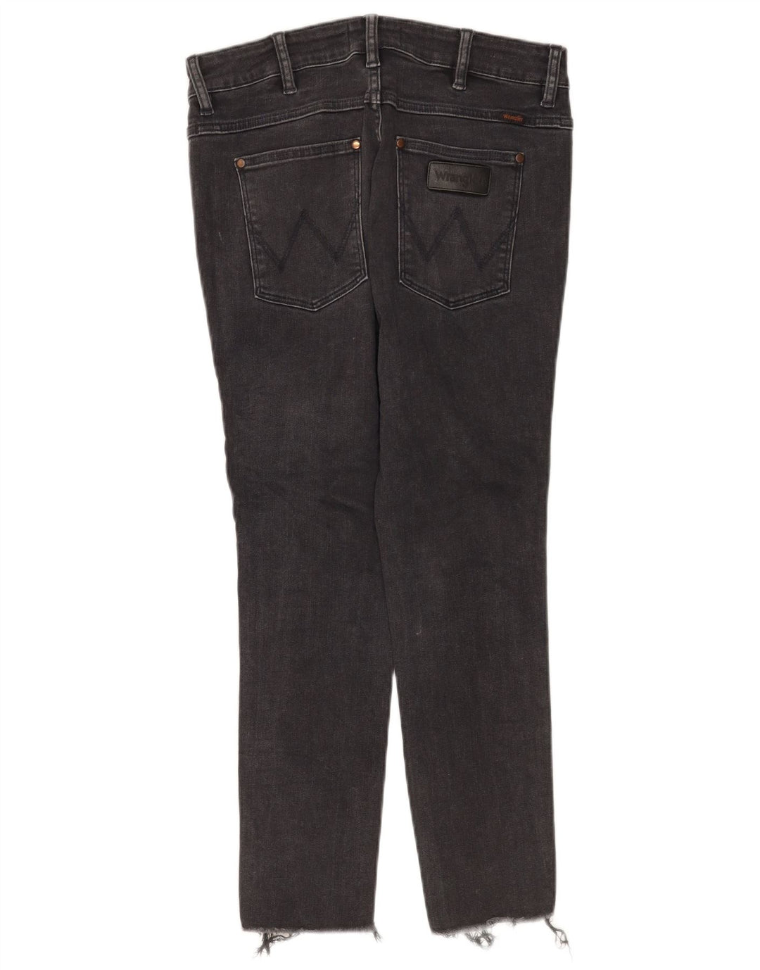 Vaqueros Wrangler Mujer Cropped W32 L25 Algodón Negro