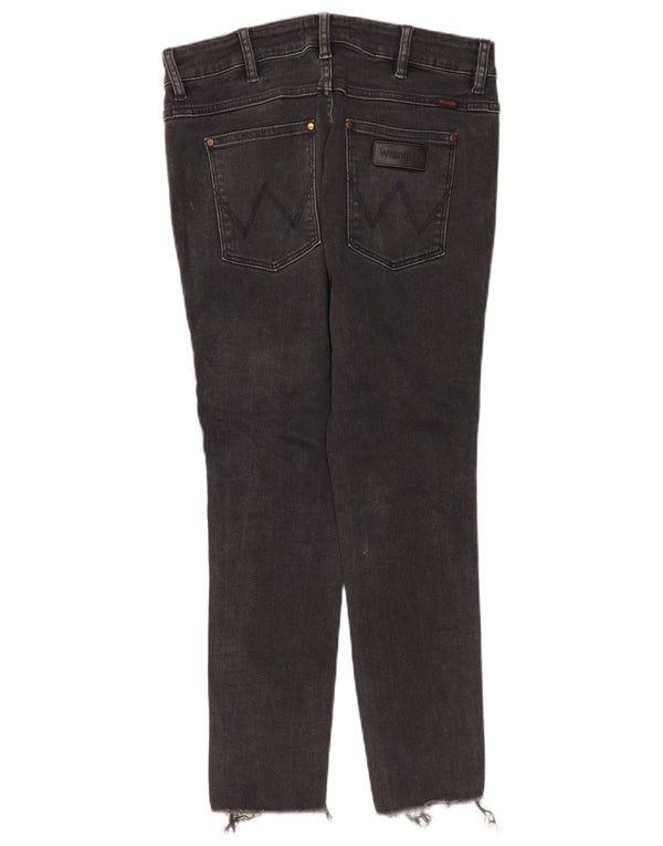 Vaqueros Wrangler Mujer Cropped W32 L25 Algodón Negro