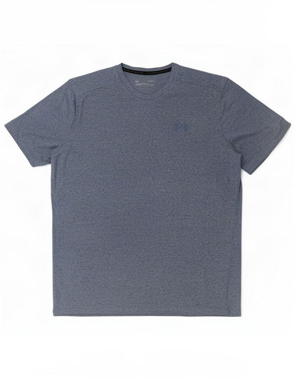 Under Armour Camiseta holgada Heat Gear para hombre, talla grande, moteada en azul