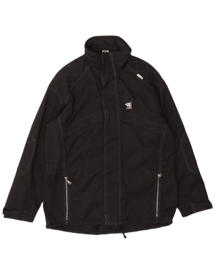 Riff & Riffa Chaqueta cortavientos gráfica para hombre UK 40 Large Poliamida negra