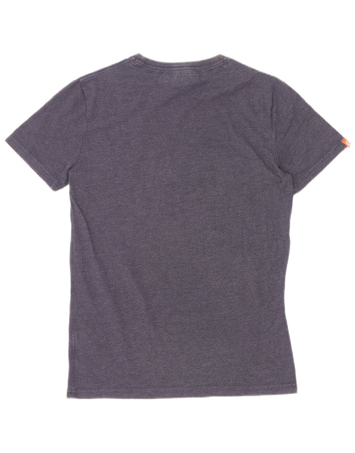 Superdry Hombre Camiseta Gráfica Top Small Azul Marino Algodón