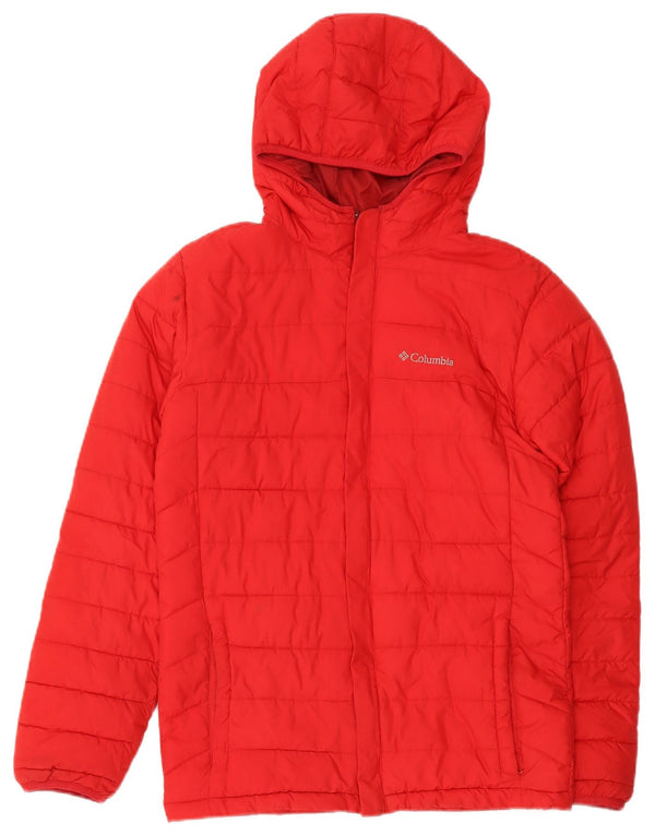 Columbia Chaqueta acolchada con capucha para mujer ES 40 XL Poliéster rojo