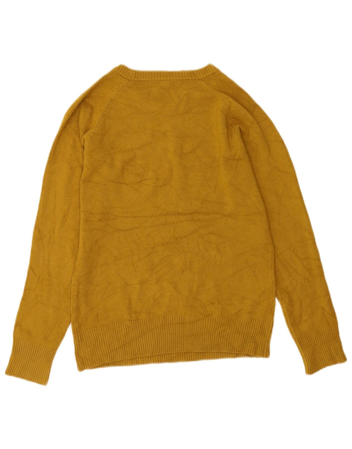 French Connection Suéter tipo jersey con cuello barco para mujer, talla 40, color amarillo mediano