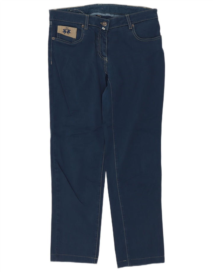 Vaquero Recto Mujer La Martina W30 L27 Azul Algodón