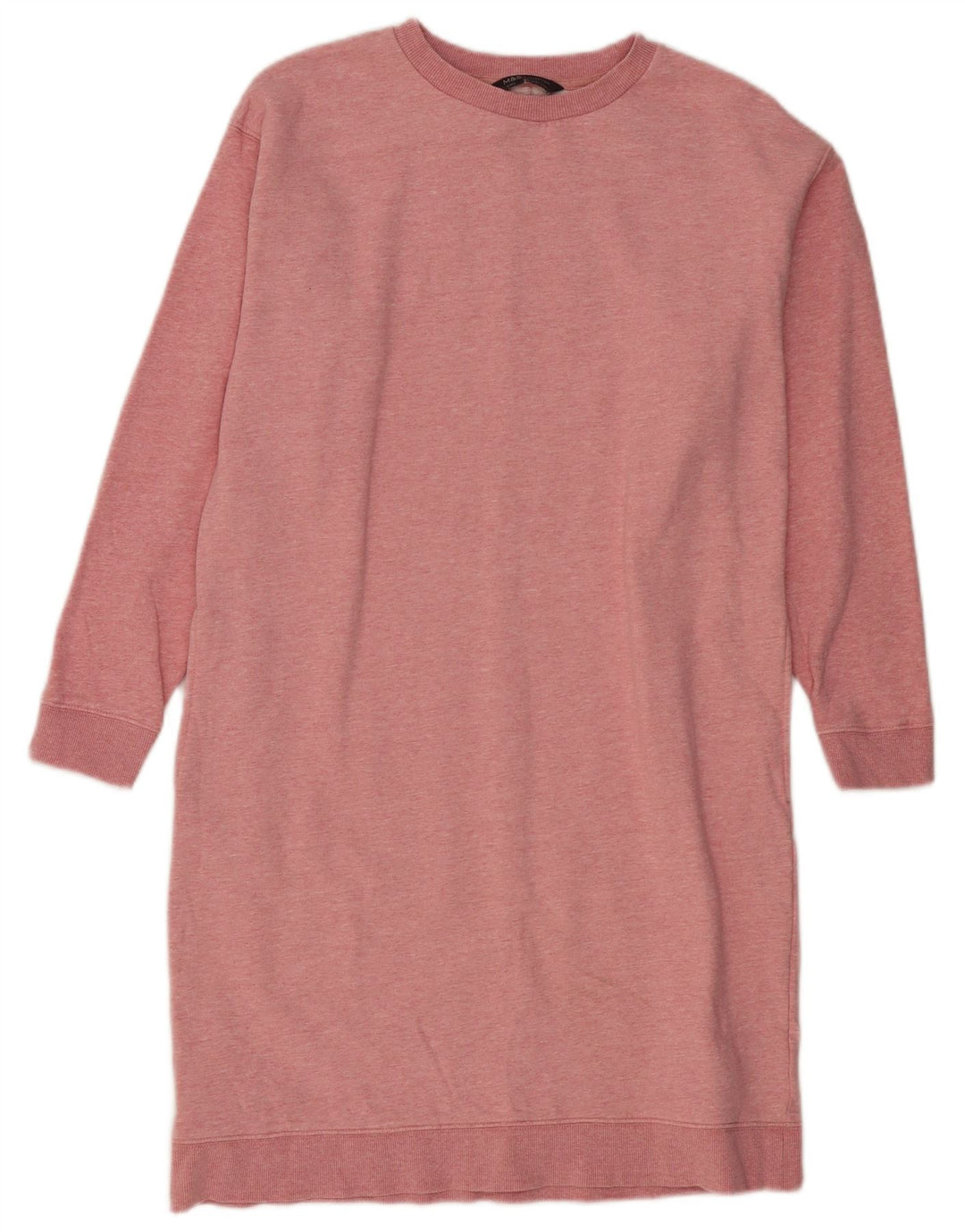 MARKS & SPENCER Vestido tipo jersey extragrande para mujer Reino Unido 10 Pequeño rosa moteado