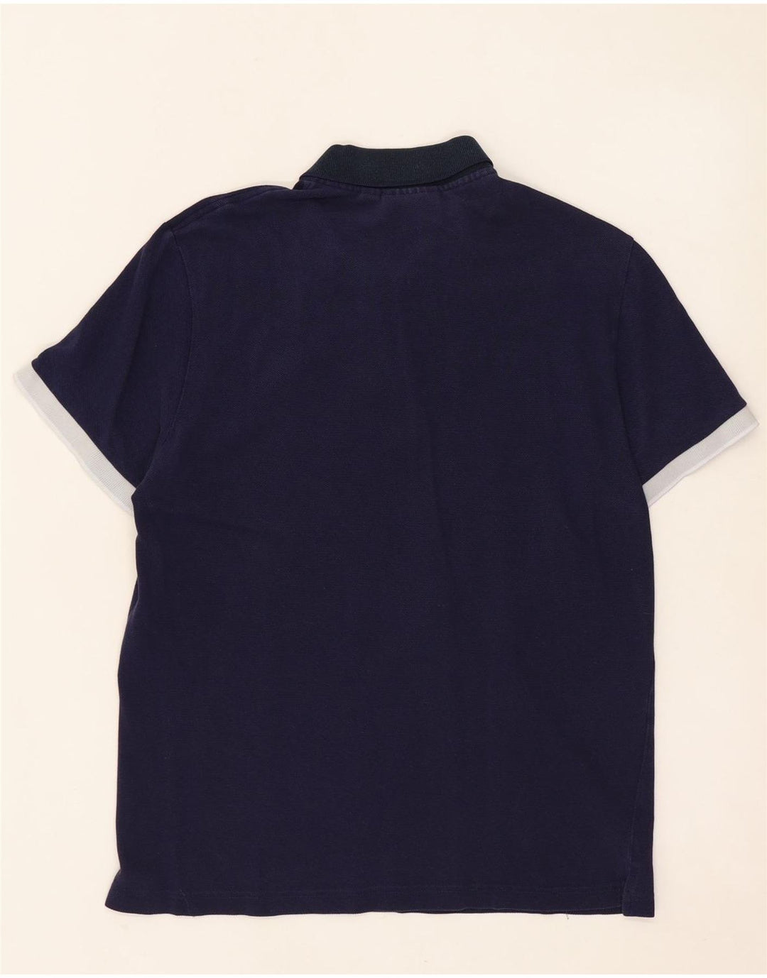 LACOSTE Polo de corte regular para hombre talla 4 mediano algodón azul marino