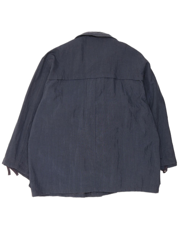 Vintage hombres chaqueta utilitaria Reino Unido 42 XL azul marino