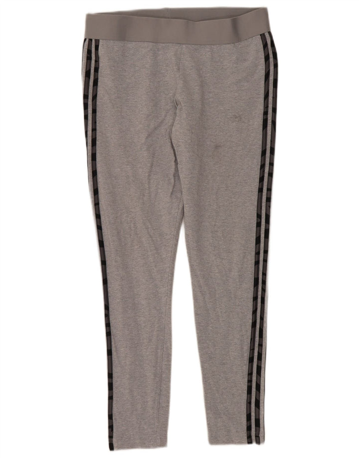 Leggings Adidas Mujer UK 16/18 Grande Gris Algodón