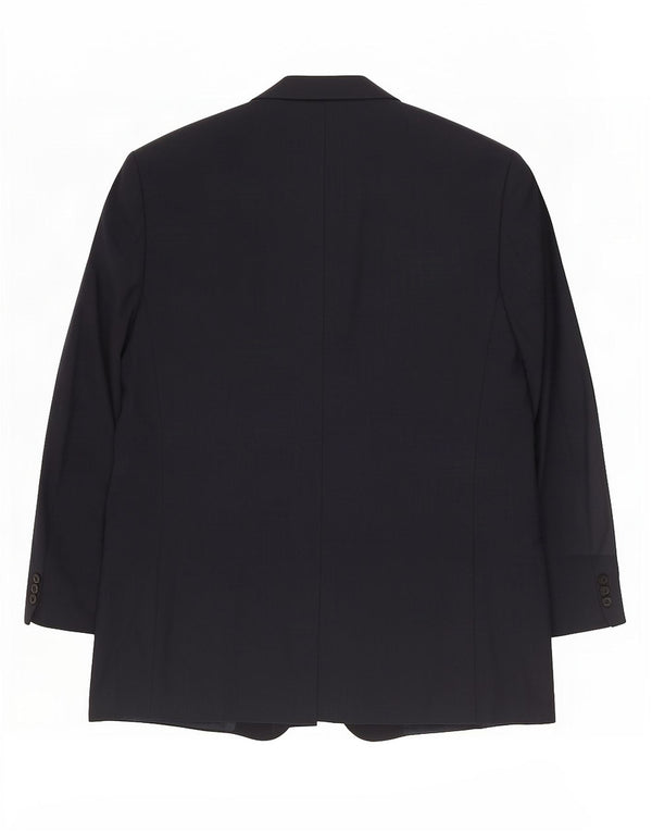Emanuel Ungaro Chaqueta tipo blazer de 3 botones para hombre IT 64 7XL Lana azul marino
