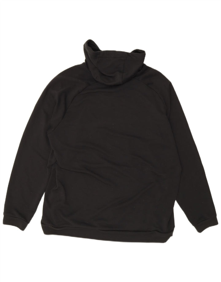 Nike Dri Fit Graphic Sudadera con capucha para hombre, talla 2XL, poliéster negro