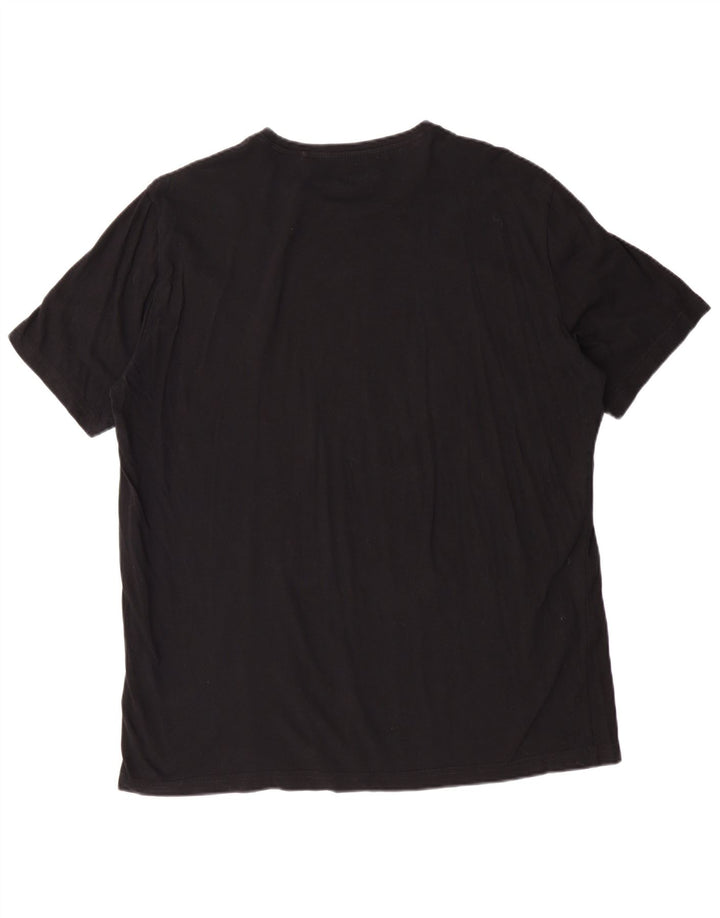 MUSTANG Camiseta gráfica para hombre Top XL Algodón negro