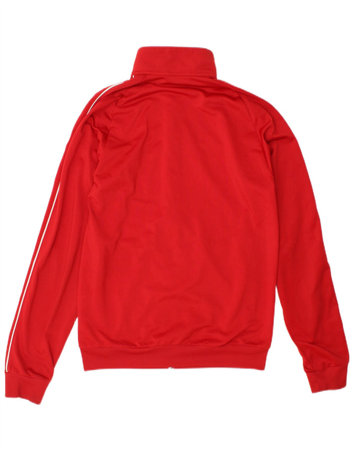 Adidas Hombre Chándal Top Chaqueta Pequeña Rojo Poliéster