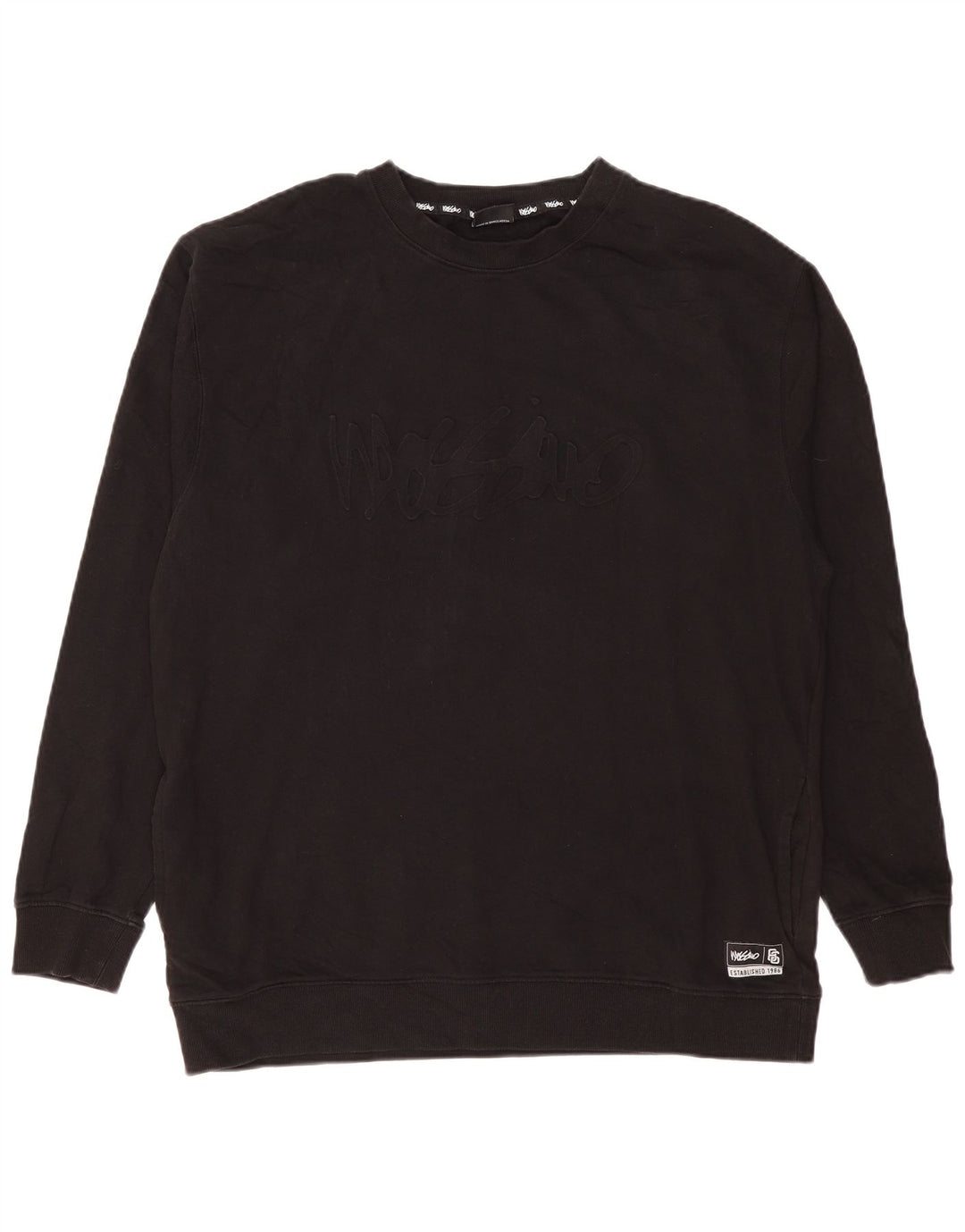 MOSSIMO Sudadera Estampada Hombre XL Algodón Negro