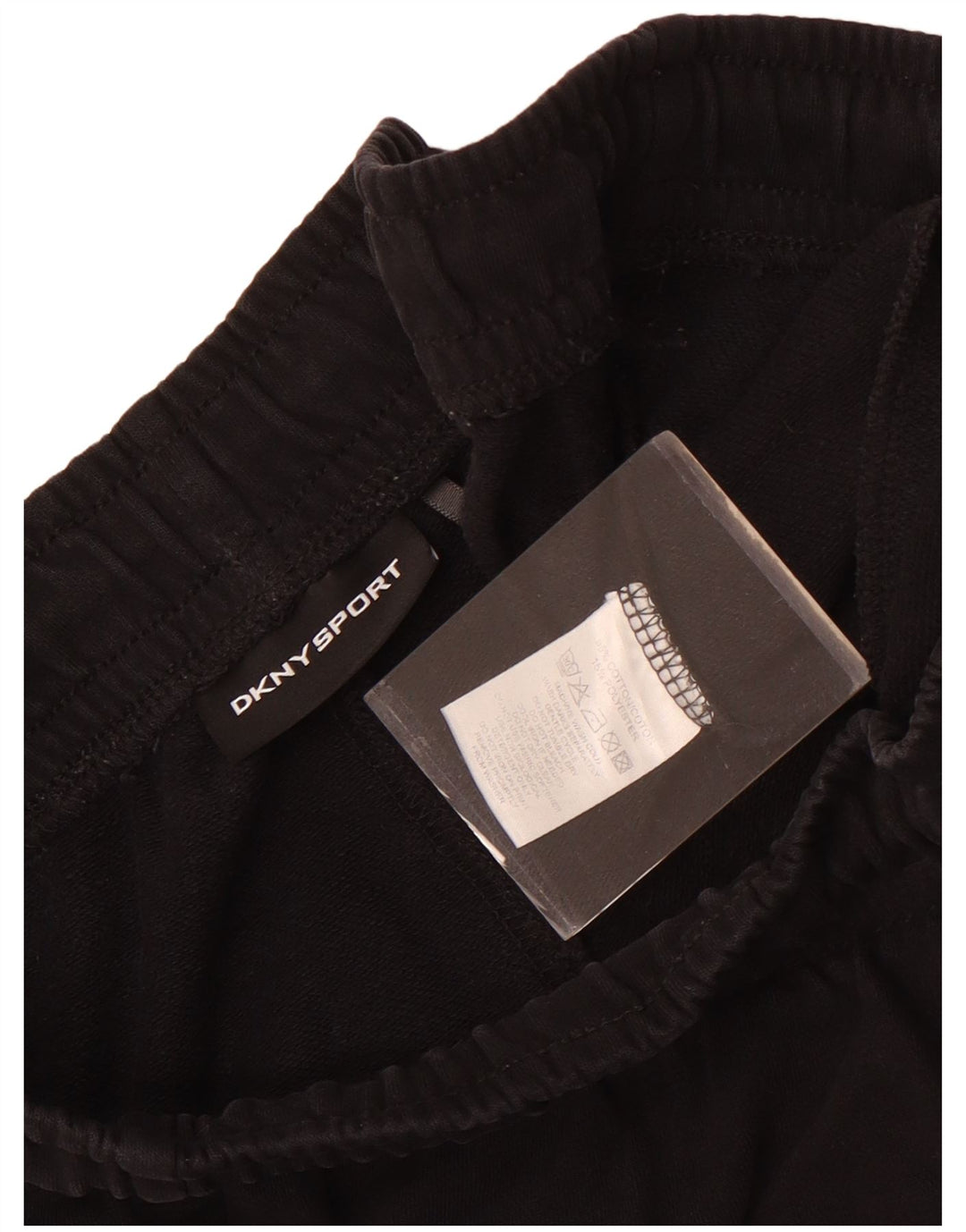 Dkny Pantalones cortos deportivos para hombre, tamaño grande, algodón negro