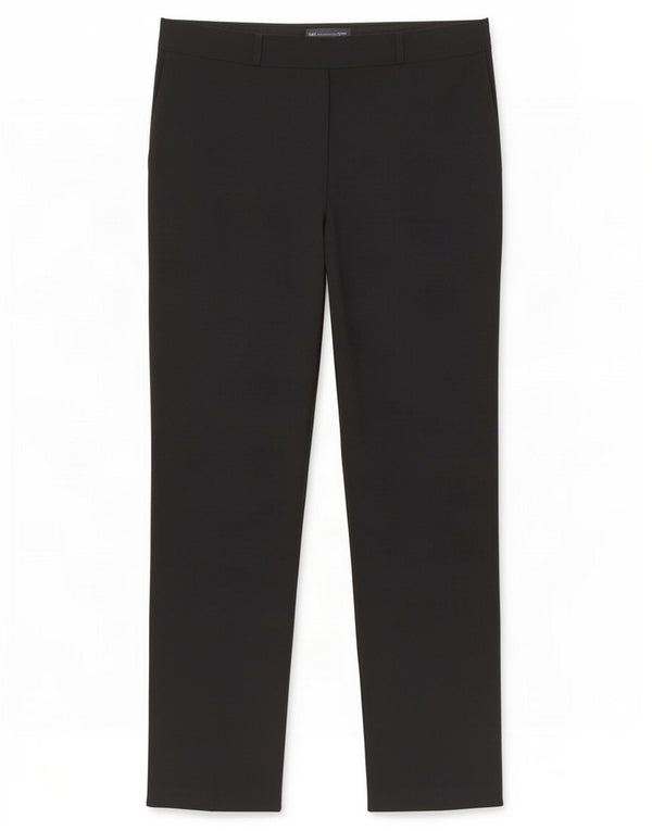 Marks & Spencer Pantalones informales cónicos para mujer UK 40 Large W34 L32 Negro