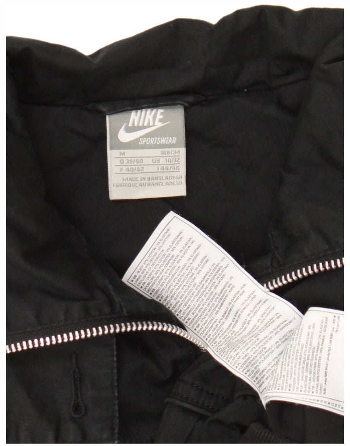 Nike Chaqueta Bomber para Mujer Reino Unido 10/12 Mediano Negro Algodón