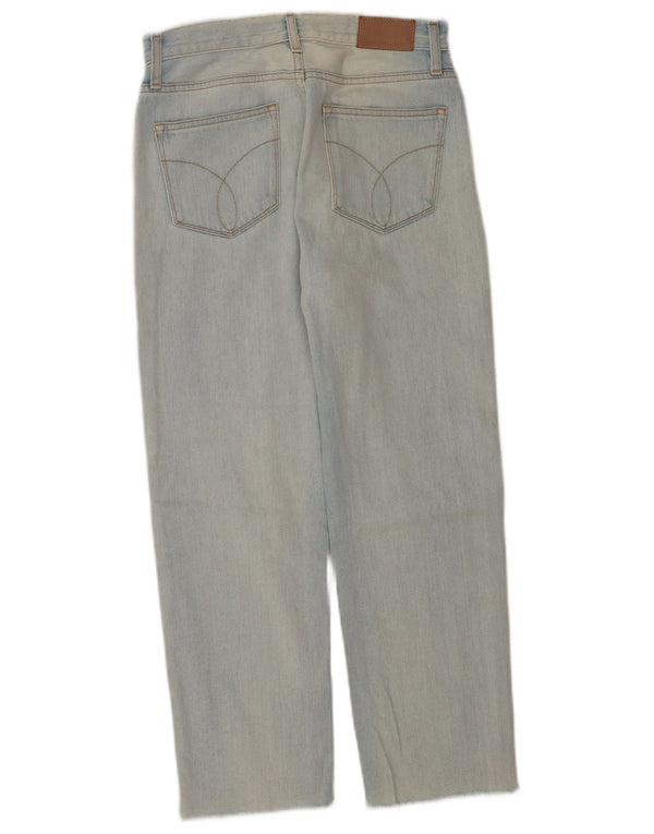 Vaqueros Rectos Calvin Klein Mujer W28 L25 Algodón Azul