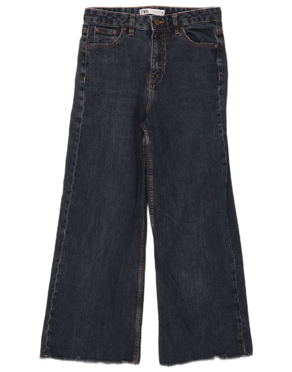 Zara Jeans de pierna ancha para mujer EU 40 Medium W30 L25 Algodón azul