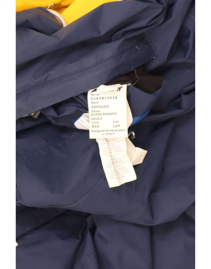 K-Way Chaqueta Reversible Con Capucha Niño 9-10 Años Azul Marino Poliamida