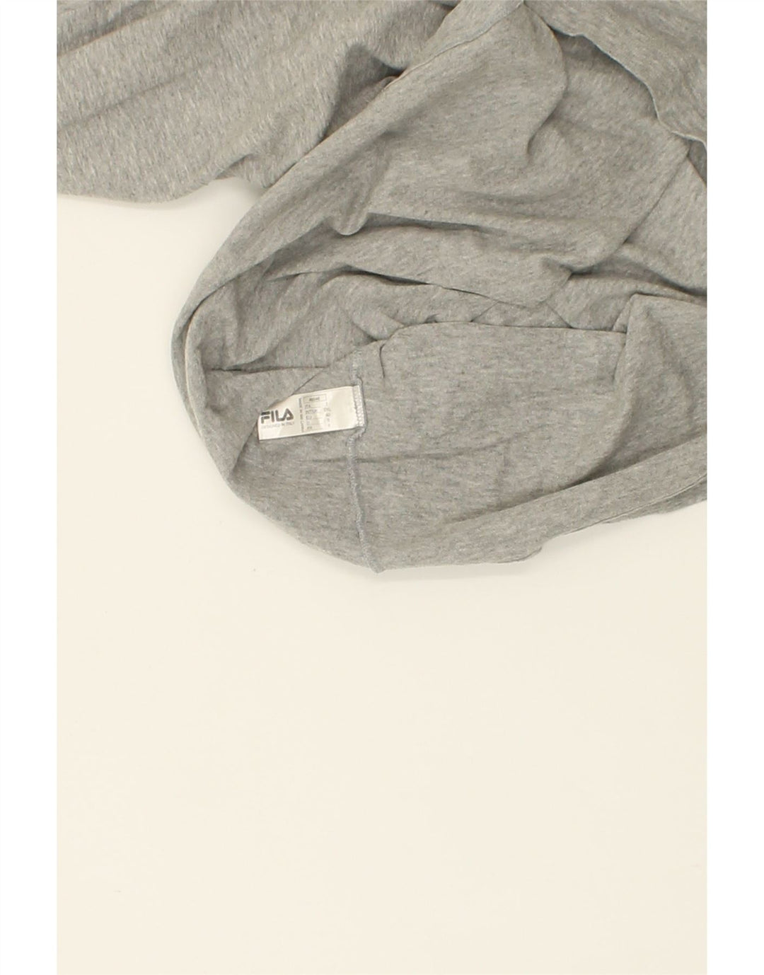 FILA Womens T-Shirt Top 2XL Grey Cotton Vintage Fila and Second-Hand Fila from Messina Hembry 
