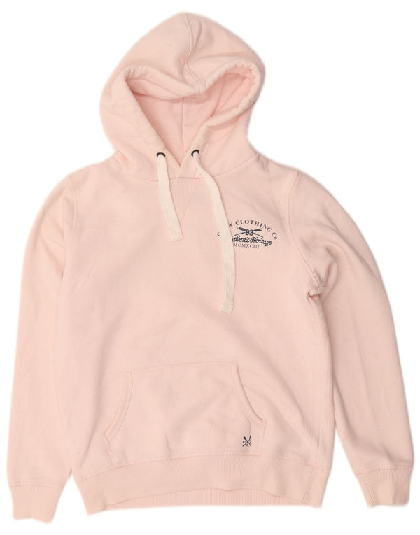 Crew Clothing Jersey con capucha extragrande para mujer UK 10 Small Pink Poliéster