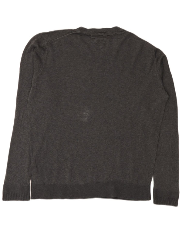Tommy Hilfiger Jersey con Cuello Redondo para Hombre XL Algodón Gris