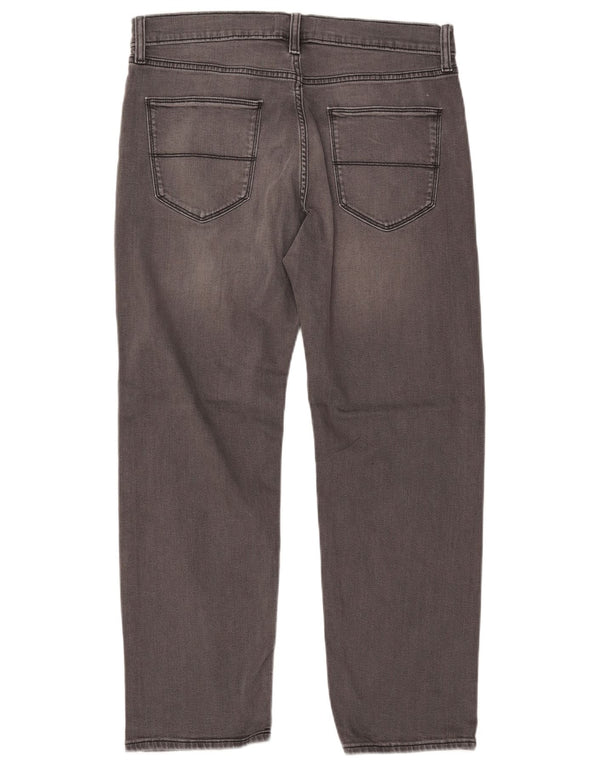 MARKS & SPENCER Vaqueros rectos para hombre W34 L29 Algodón gris