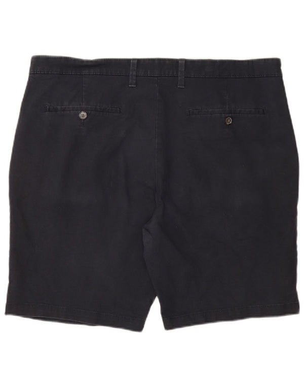 Marks & Spencer Pantalones cortos chinos para hombre W38 XL Algodón azul marino