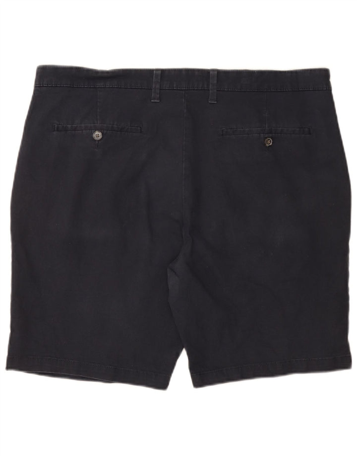 Marks & Spencer Pantalones cortos chinos para hombre W38 XL Algodón azul marino