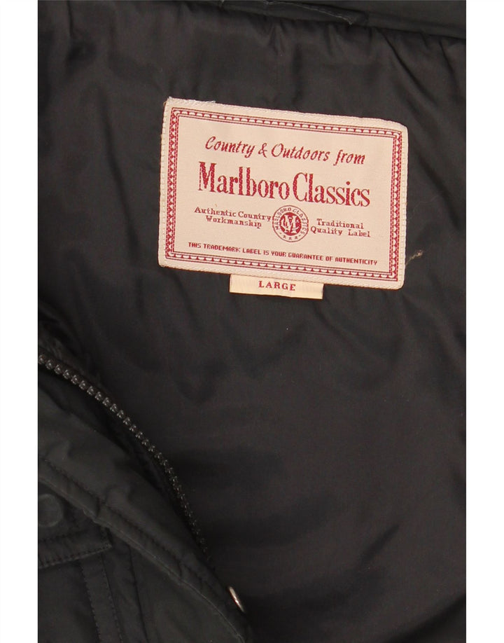 Marlboro Classics Chaqueta acolchada para hombre Reino Unido 40 Grande Negro