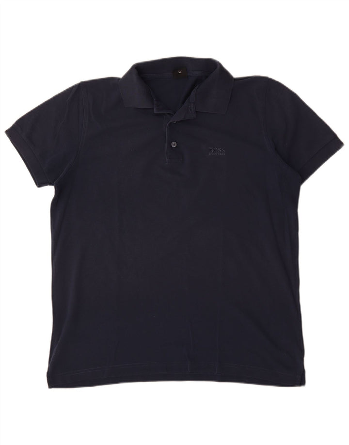 Polo Hugo Boss Hombre Algodón Azul Marino Medio