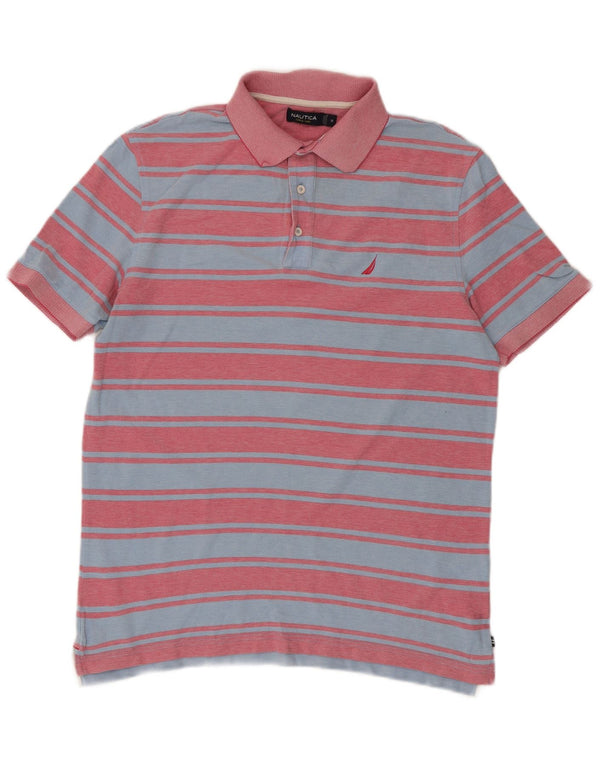 Nautica Polo Hombre Algodón Rayas Azul Medio