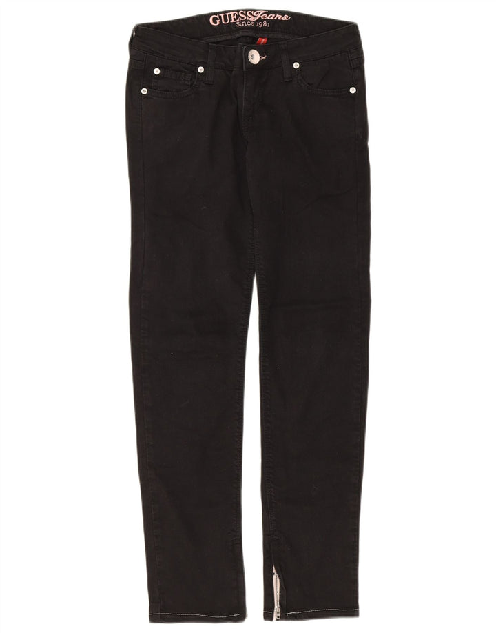 GUESS Vaqueros ajustados para mujer W26 L28 Algodón negro