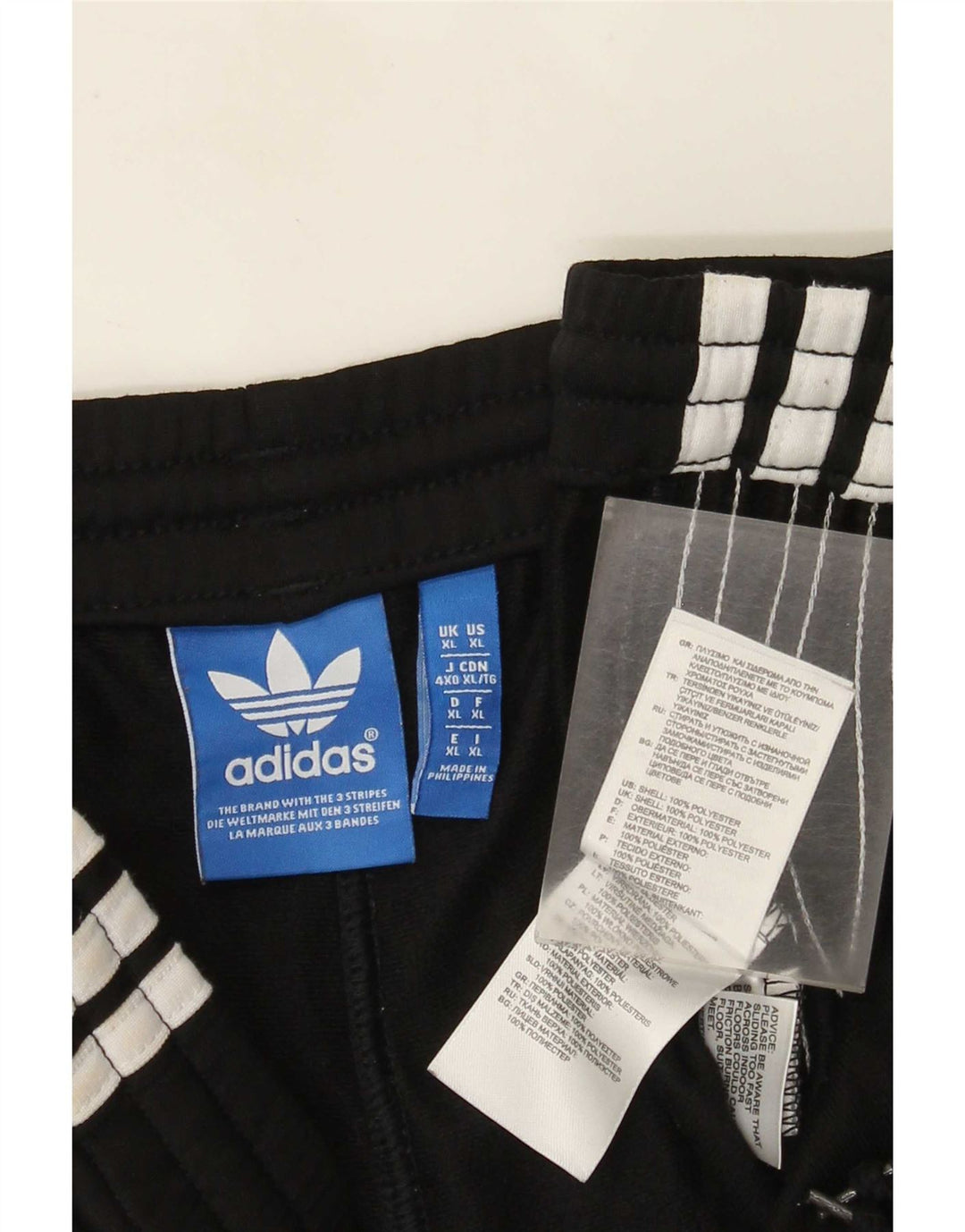 Adidas Pantalón Chándal Hombre XL Negro Poliéster