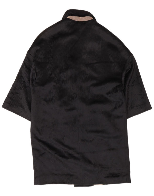 BRUNELLO CUCINELLI Abrigo cruzado para mujer EU 40 Small Black Classic