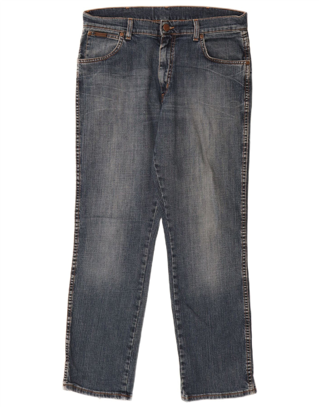 WRANGLER Vaqueros rectos elásticos Texas para hombre W34 L30 Algodón azul