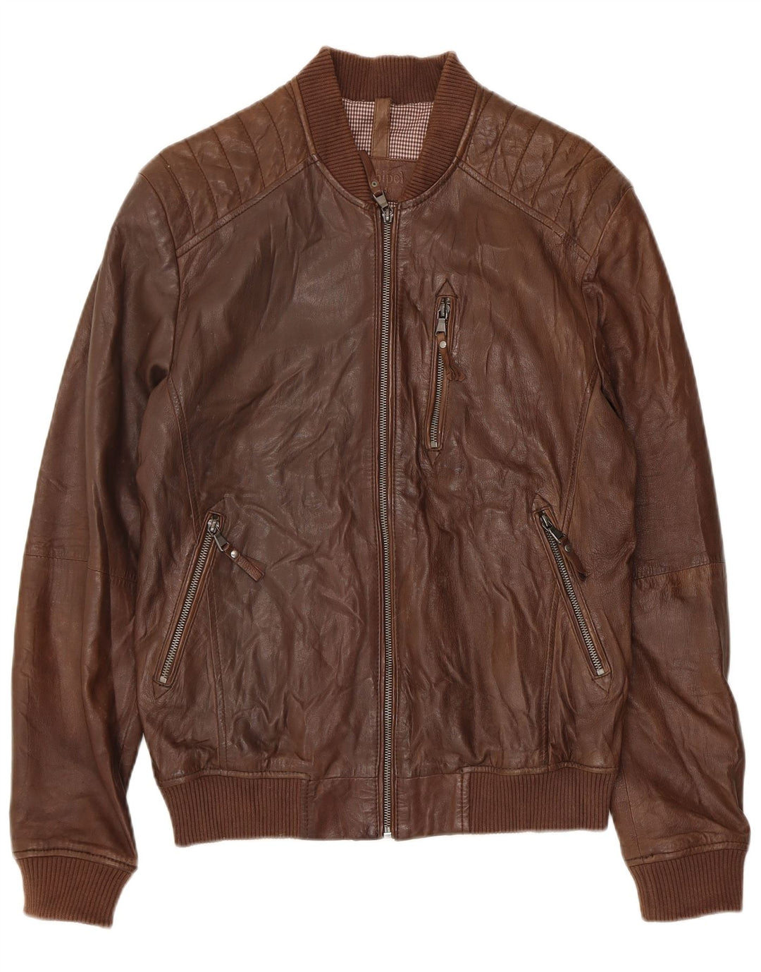 Conbipel Chaqueta De Cuero Hombre IT 48 Cuero Marrón Medio