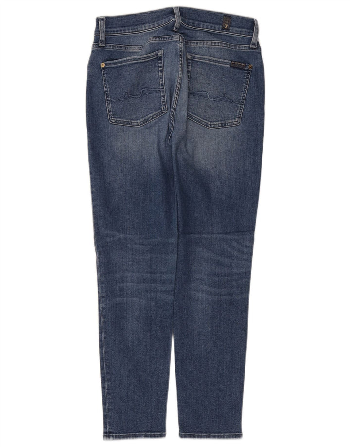 Vaqueros ajustados para mujer 7 For All Mankind W32 L27 Algodón azul