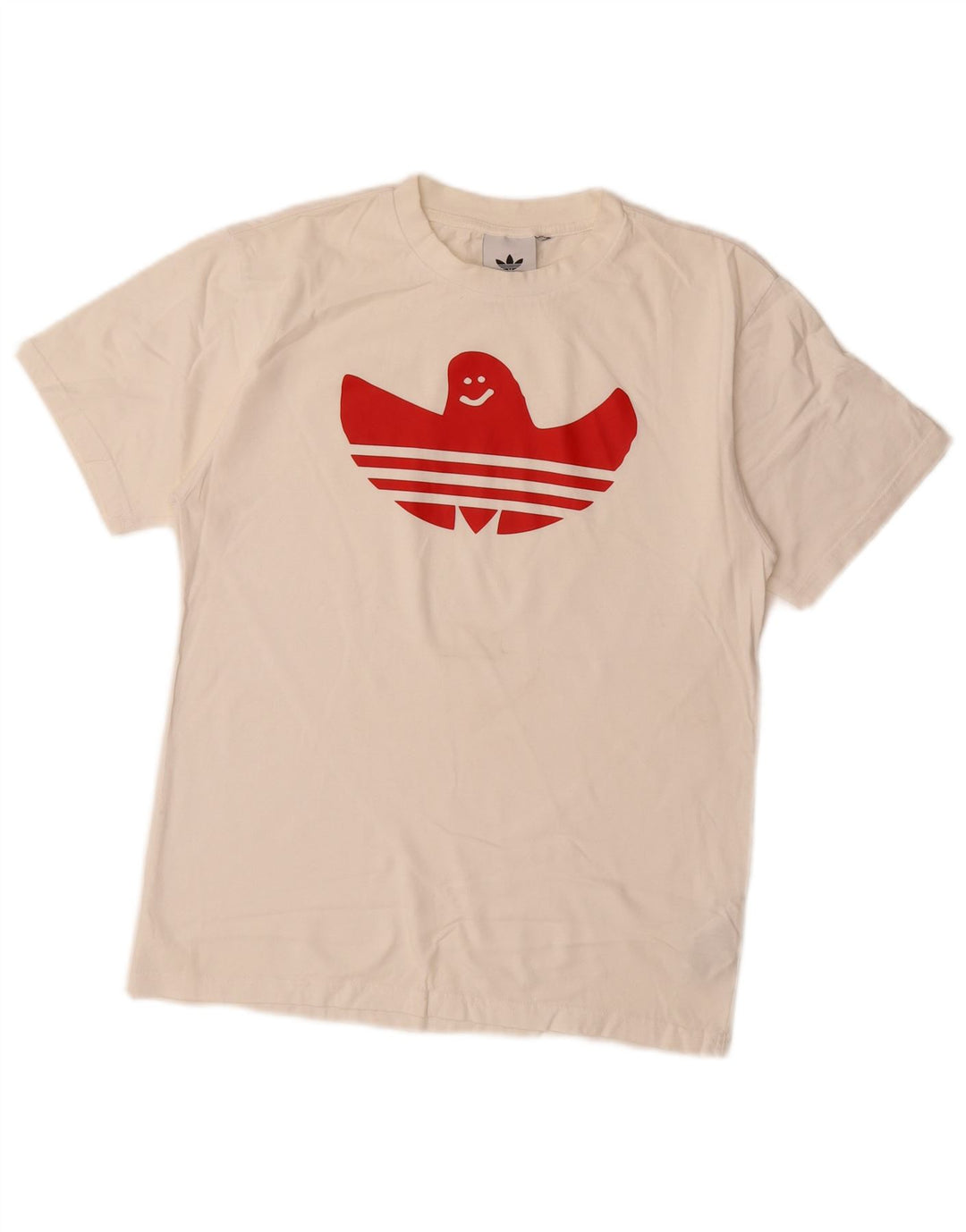 Adidas - Camiseta gráfica para hombre, talla pequeña, color blanco