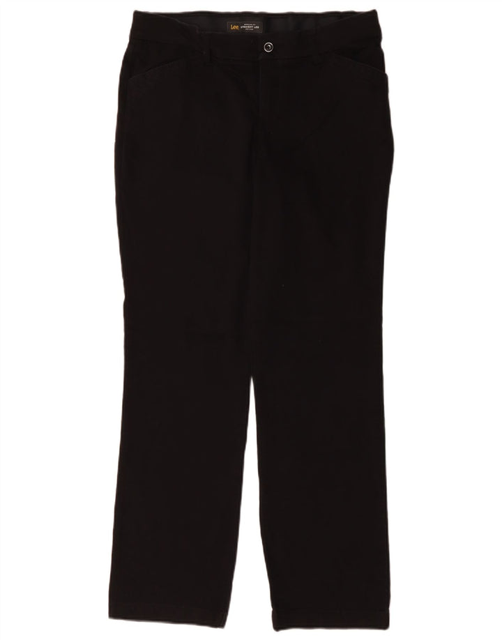 LEE Pantalones casuales de talle medio para mujer, ajuste regular, talla 8, mediana, W32, L30, color negro