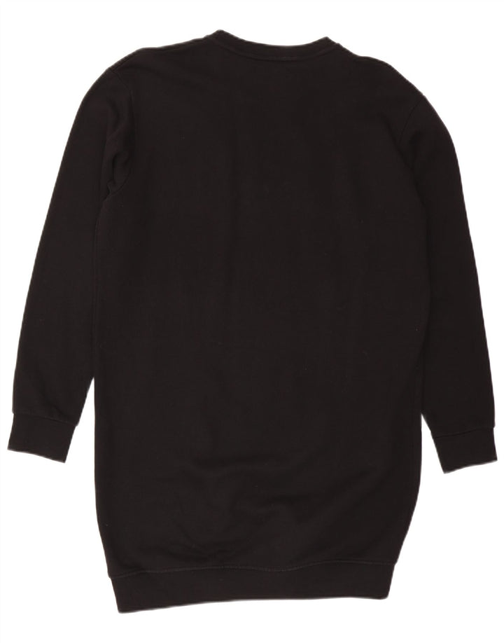 Pyrex Vestido tipo sudadera de gran tamaño para mujer Reino Unido 10 Pequeño Algodón negro