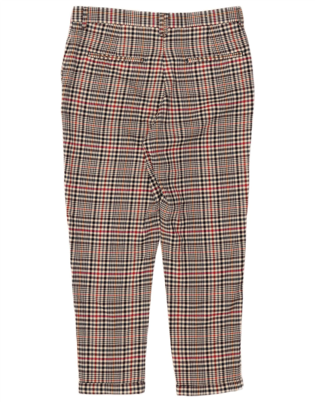 Zara Hombre Pantalón Corto EU 40 Medium W31 L25 Beige Check Poliéster